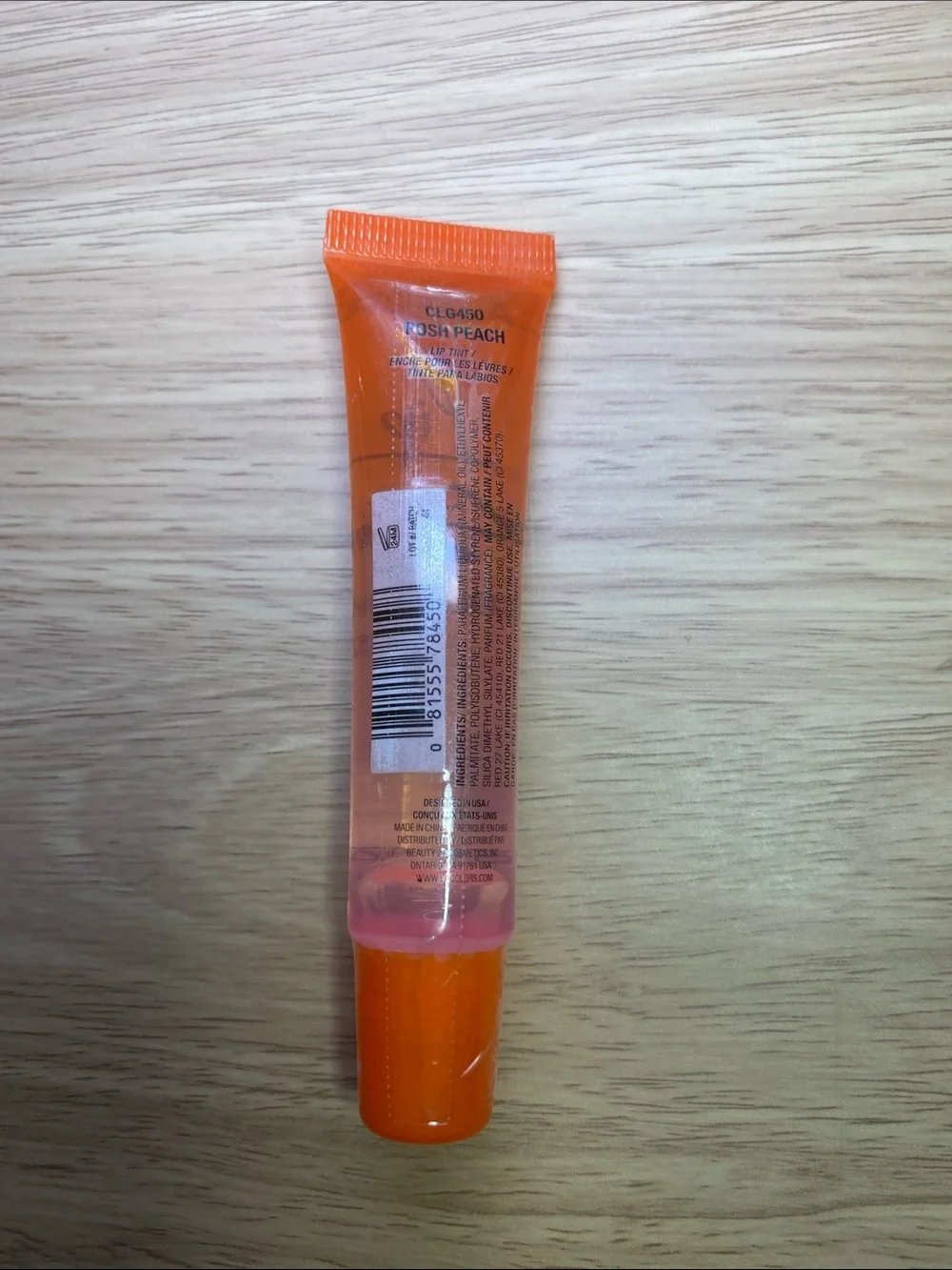 L.A. Colors Lip Stain Color-Tinting Gloss - Orange Pink Sheer